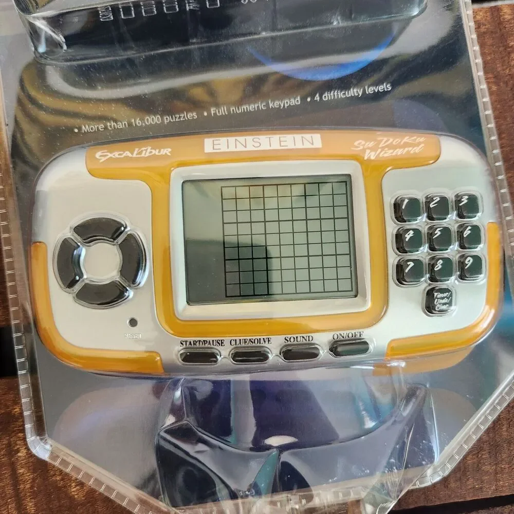 Brand New Excalibur Einstein Sudoku Wizard Handheld Electronic Game Sealed
